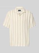 MCNEAL Regular Fit Freizeithemd mit Kentkragen in Ecru, Größe L