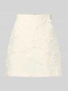 Jake*s Collection Minirock mit Fransen in Beige, Größe 32