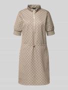 JOOP! Knielanges Kleid mit Stehkragen Modell 'Toina' in Camel, Größe 3...