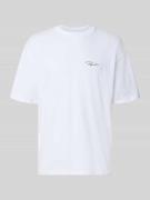 Pegador Oversized T-Shirt aus reiner Baumwolle Modell 'Pike' in Weiss,...