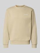 Carhartt Work In Progress Sweatshirt mit Rundhalsausschnitt und Label-...