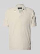 Marc O'Polo Regular Fit Poloshirt aus Baumwoll-Frottee in Offwhite, Gr...