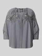 Luisa Cerano Relaxed Fit Bluse mit 3/4-Arm in Graphit, Größe 38