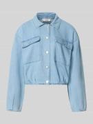 mbyM Jeansjacke mit Brusttaschen Modell 'Geviva' in Hellblau, Größe L