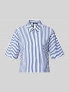 JOOP! Regular Fit Hemdbluse mit Umlegekragen Modell 'Bette' in Marine,...