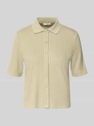 OPUS Regular Fit Poloshirt mit durchgehender Knopfleiste in Hellgruen,...