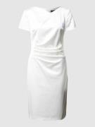 Swing Cocktailkleid aus Satin in Offwhite, Größe 42