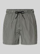 Emporio Armani Badehose mit Tunnelzug in Hellbraun, Größe L