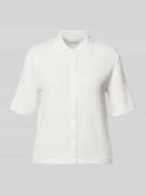 OPUS Regular Fit Poloshirt mit durchgehender Knopfleiste in Offwhite, ...