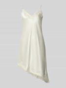 Only Tailliertes Satinkleid mit Spitze Modell 'BELLA' in Offwhite, Grö...