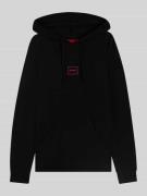 HUGO Regular Fit Hoodie aus Baumwoll-Mix Modell 'LAZE' in Black, Größe...