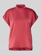 Jake*s Collection Blusenshirt mit Stehkragen in Rot, Größe 36