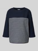 Tom Tailor Relaxed Fit Pullover aus Bio-Baumwoll-Mix in Marine, Größe ...
