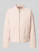 Jake*s Casual Steppjacke mit Stehkragen in Rosa, Größe L