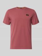 PME Legend T-Shirt mit Label-Details und Rundhalsausschnitt in Rostrot...