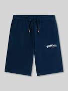 Tommy Hilfiger Kids Regular Fit Sweatshorts aus Baumwoll-Mix in Marine...