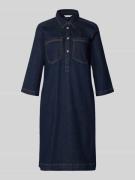 Tom Tailor Regular Fit Jeanskleid aus Baumwoll-Mix in Dunkelblau, Größ...