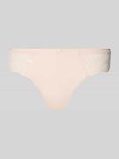 BOSS String mit Spitzenbesatz Modell 'THONG_BLOSSOM' in Rosa, Größe L