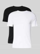 BOSS Regular Fit T-Shirt Set aus reiner Baumwolle in 2er-Pack in Weiss...