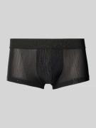 HOM Semitransparente Trunks mit elastischem Bund in BLACK, Größe L