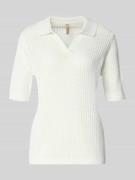Soyaconcept Strickpullover mit Polokragen und 1/2-Arm Modell 'DENEFA' ...