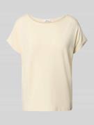 s.Oliver RED LABEL Loose Fit T-Shirt aus Viskose-Mix in Ecru, Größe 34