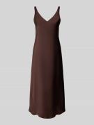 V by Vera Mont Regular Fit Midikleid mit V-Ausschnitt in Schoko, Größe...