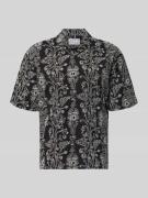 JAKE*S STUDIO MEN Regular Fit Freizeithemd mit floralem Allover-Stitch...