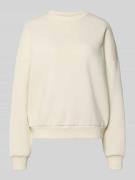 REVIEW Basic Sweater mit Rundhalsausschnitt und Bündchen am Ärmel in O...