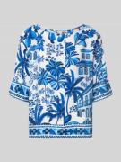 Christian Berg Woman Regular Fit Bluse aus Viskose-Mix in Dunkelblau, ...