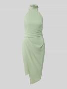 Lipsy Slim Fit Kleid mit Stehkragen in Mint, Größe 36