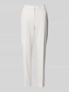 comma Hose aus Viskose-Mix mit Bügelfalten in Weiss, Größe 36