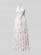 ADLYSH Regular Fit Midikleid mit Rüschenbesatz in Flieder, Größe L