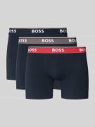 BOSS Slim Fit Boxershorts aus Baumwoll-Mix im 3er-Pack Modell 'POWER' ...