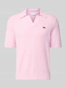 Lacoste Regular Fit Poloshirt aus Baumwoll-Mix in Rosa, Größe L