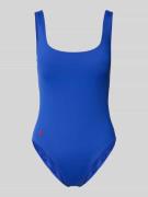 Polo Ralph Lauren Badeanzug mit Logo-Stitching in Royal, Größe L