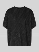 BOSS Oversized T-Shirt aus Lyocell-Mix Modell 'B-LOGO' in BLACK, Größe...