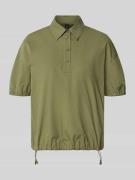 Marc Cain Regular Fit Bluse mit Polokragen in Oliv, Größe 34