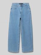 CARS JEANS Straight Fit Jeans mit Logo-Patch Modell 'Gately' in Hellbl...