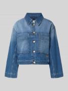 Gang Jeansjacke im Used-Look mit Label-Detail Modell 'Tina' in Blau, G...