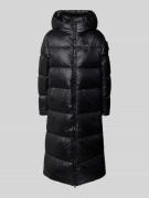 Blauer USA Daunenmantel mit Kapuze Modell 'CILIA' in Black, Größe L