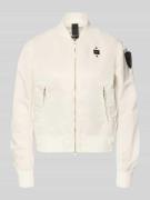 Blauer USA Bomberjacke mit Reißverschlusstaschen Modell 'LAURIE' in We...