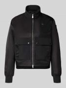 Blauer USA Jacke mit Stehkragen Modell 'CARNY' in Black, Größe L