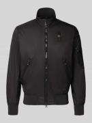 Blauer USA Jacke mit Reißverschlusstaschen Modell 'Brahms' in Black, G...