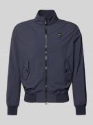 Blauer USA Jacke mit Pattentaschen Modell 'Alwin' in Marine, Größe L