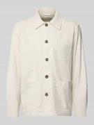 Gant Regular Fit Hemdjacke aus Leinen-Mix in Beige, Größe L