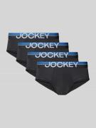 Jockey Slim Fit Slip mit Logo-Stitching im 3er-pack in Black, Größe L