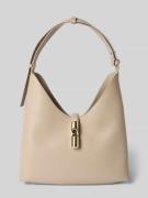 FURLA Handtasche mit Logo-Detail Modell 'Goccia' in Beige, Größe 1