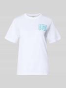 Scotch & Soda Regular Fit T-Shirt mit Logo-Print in Weiss, Größe L