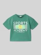 s.Oliver RED LABEL Regular Fit T-Shirt aus Baumwoll-Mix in Gruen, Größ...